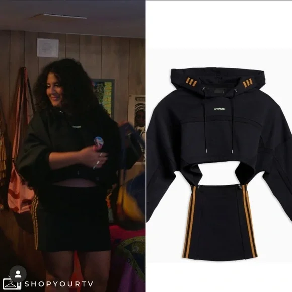 adidas IVY Park Hooded Cut Out Dress GR1445 Size M - Picture 2 of 7